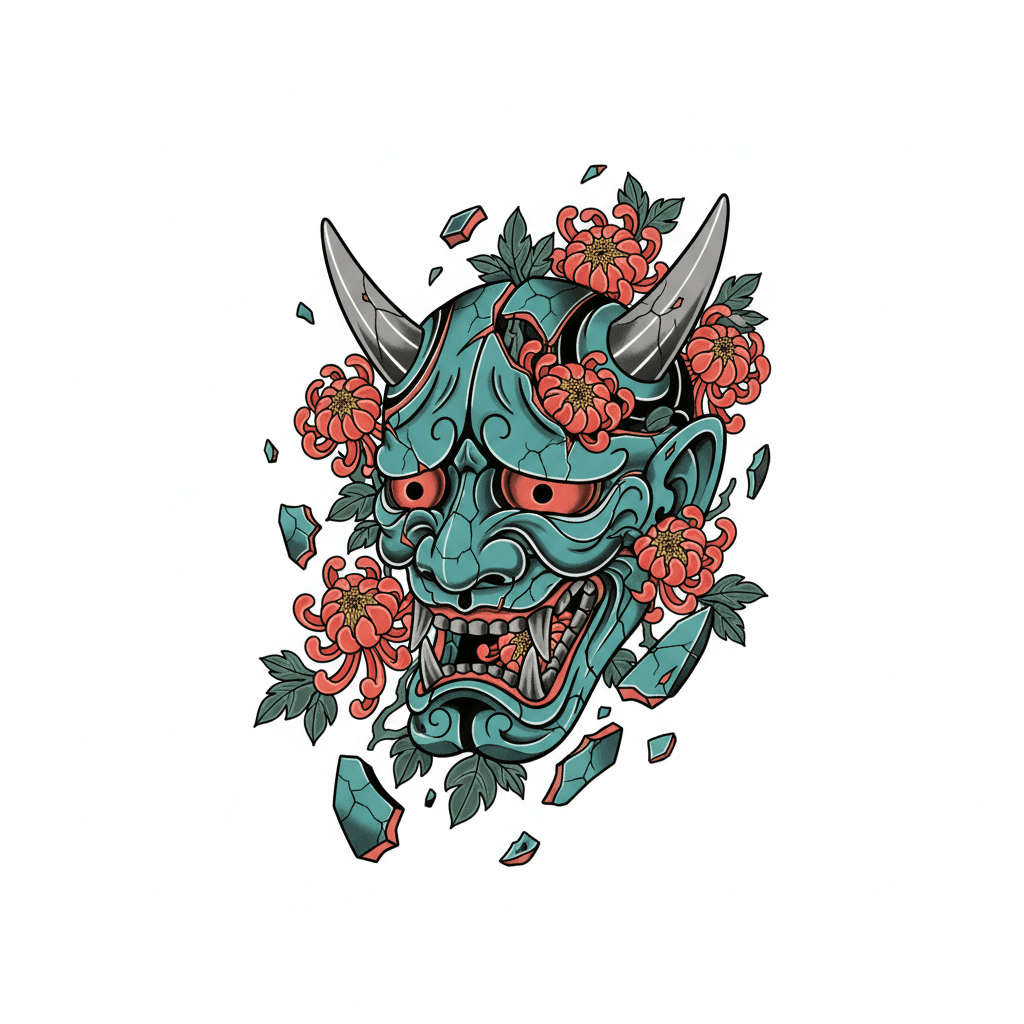 Broken hannya — Neo-Japanese