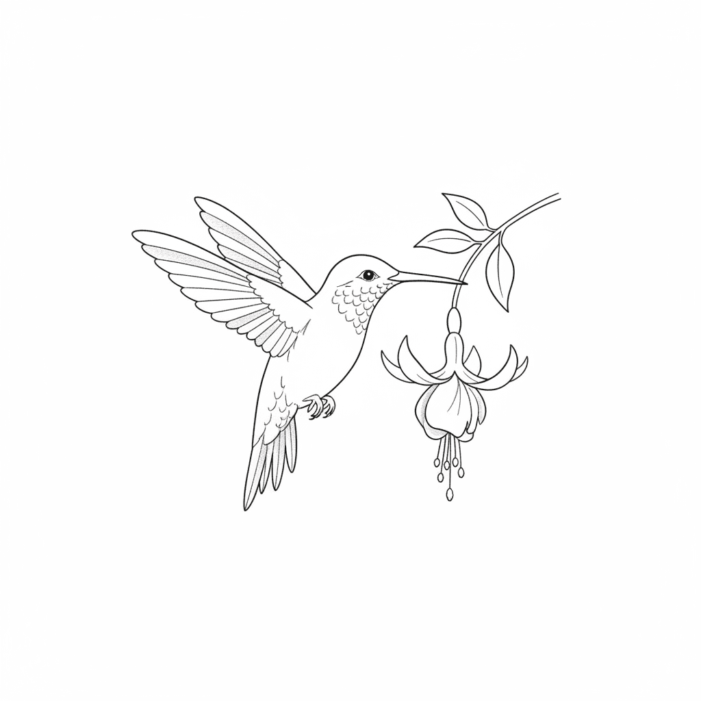 Single-needle hummingbird — Single needle