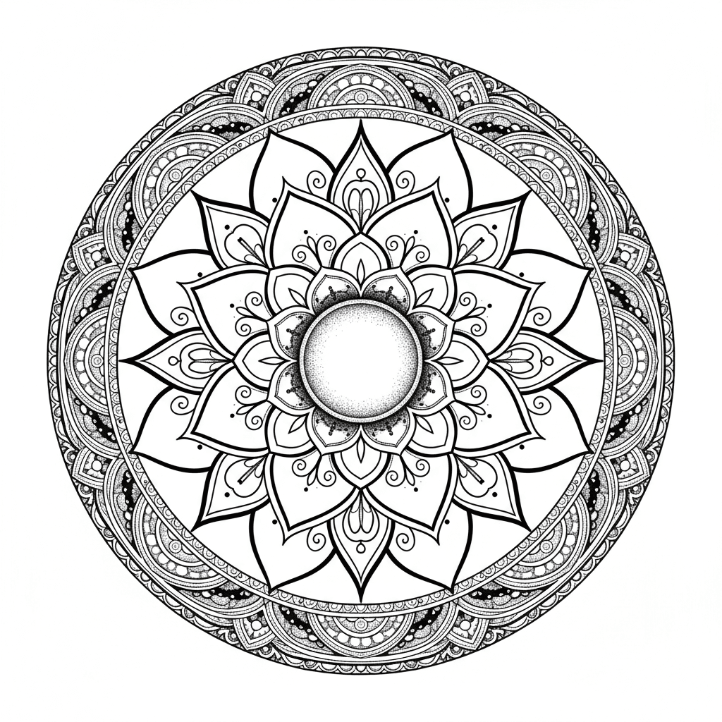 Lotus mandala — Mandala