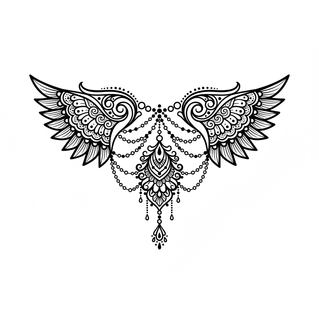 Sternum jewel — Ornamental