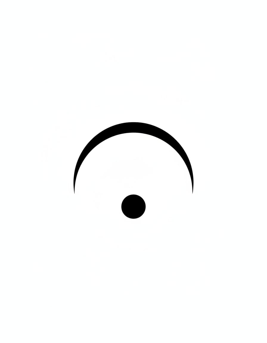 Minimalist Fermata Hold Temporary Tattoo — view 1