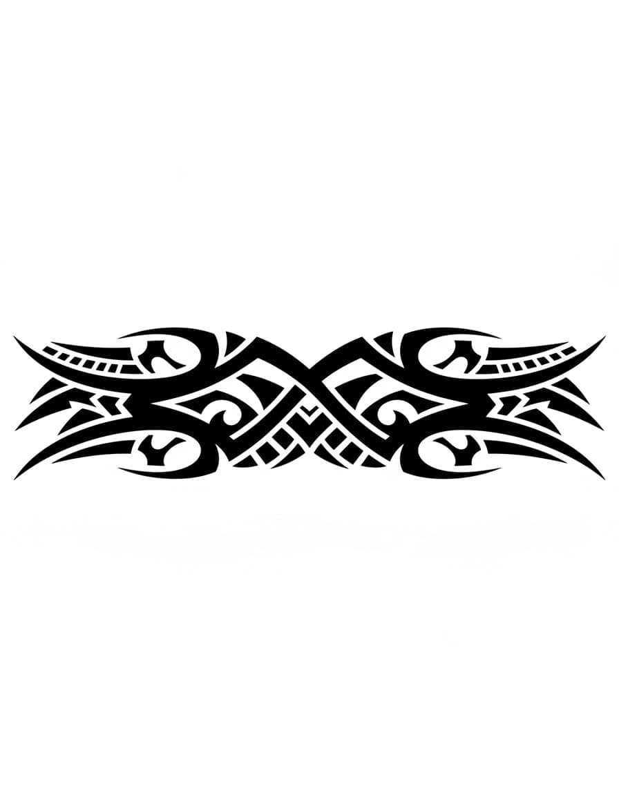 Tribal Armband Temporary Tattoo — view 1