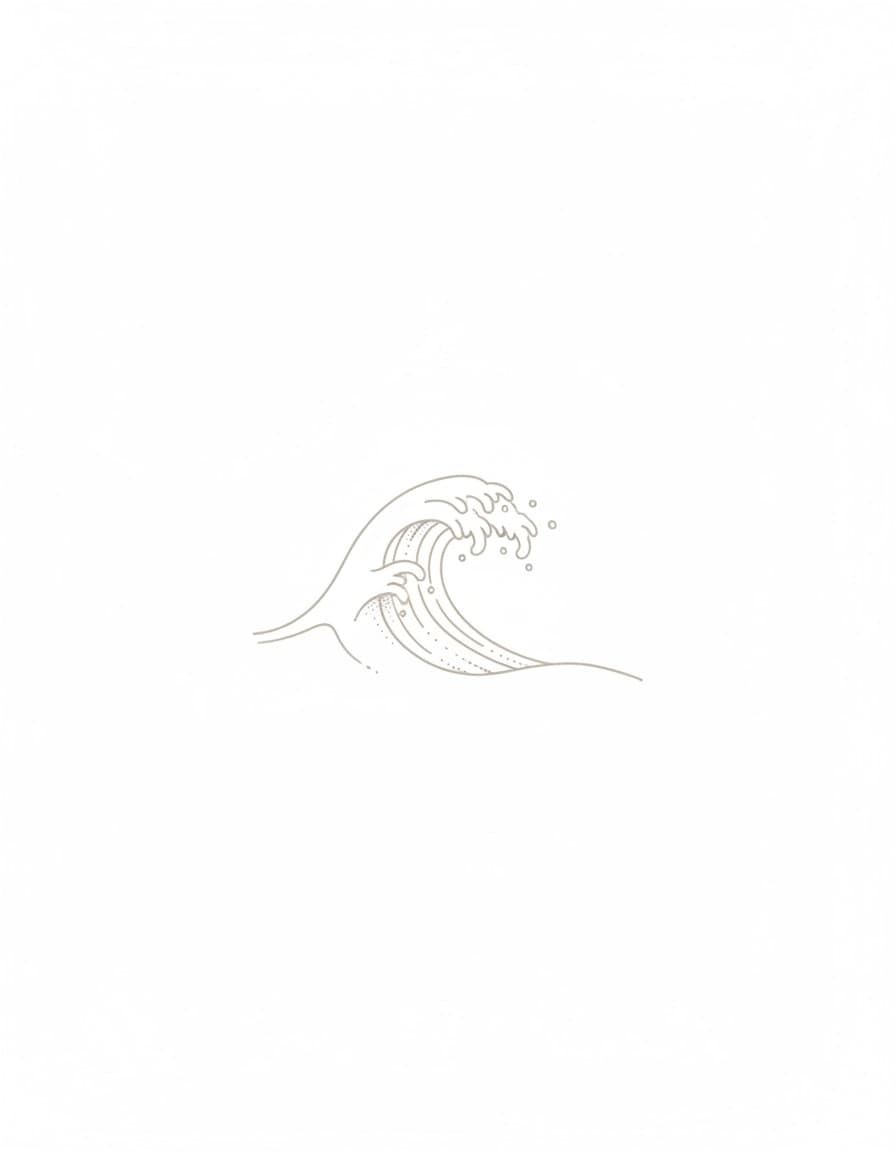 „White Wave“ – Temporäres Tattoo