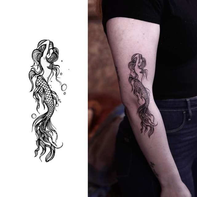 Sketch mermaid