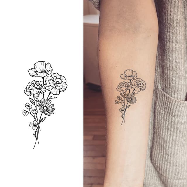 Wildflower stem bouquet — view 1