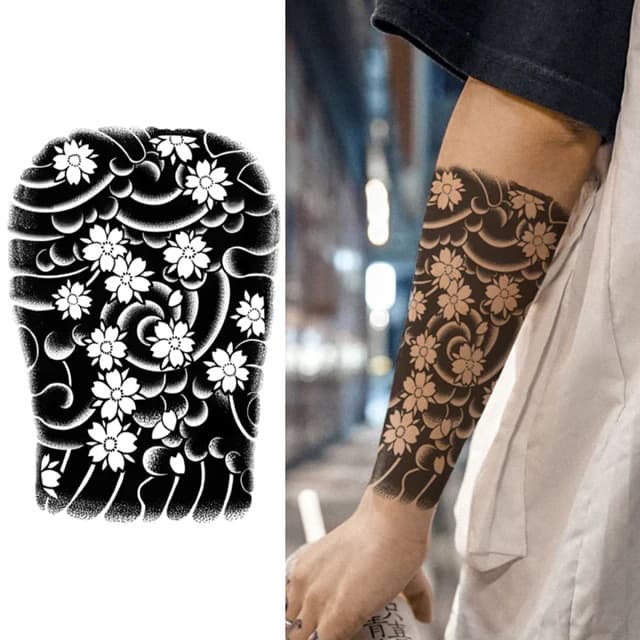 Sakura wave sleeve — view 1
