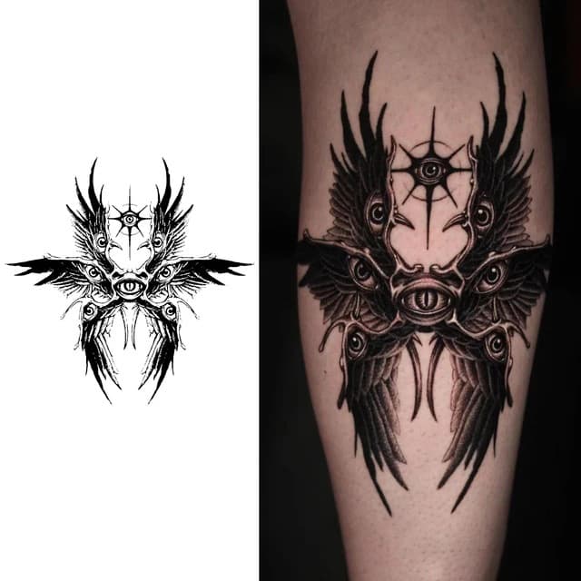 Many-eyed seraph — view 1