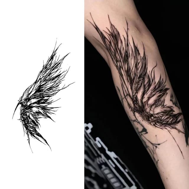 Phoenix wing sketch