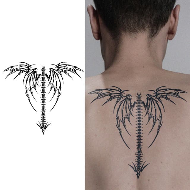 Skeletal wings spine — view 1