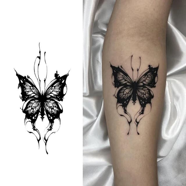 Inkblot butterfly — view 1