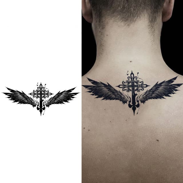 Winged cross — view 1