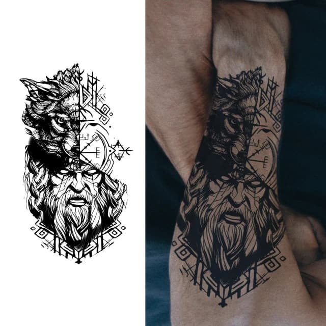 Allfather and wolf — view 1