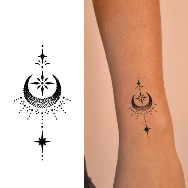 Crescent and pendants — view 1