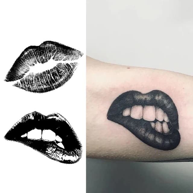 Inked kiss