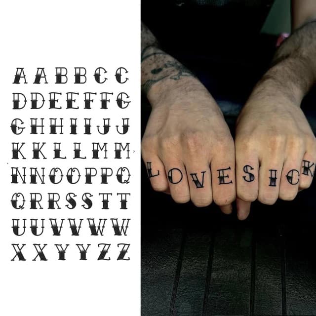 Circus serif alphabet — view 1