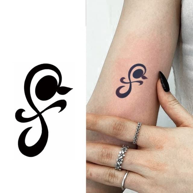 Sprouting infinity glyph — view 1