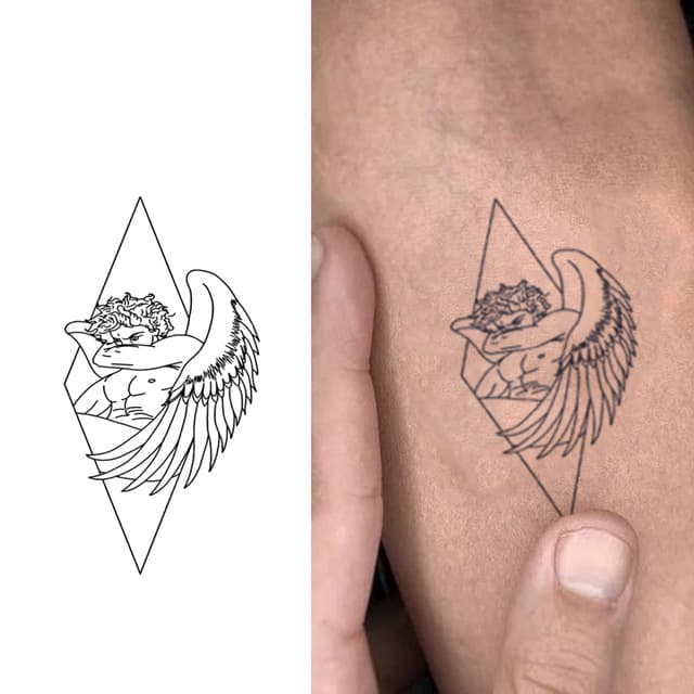 Pegasus in a diamond frame