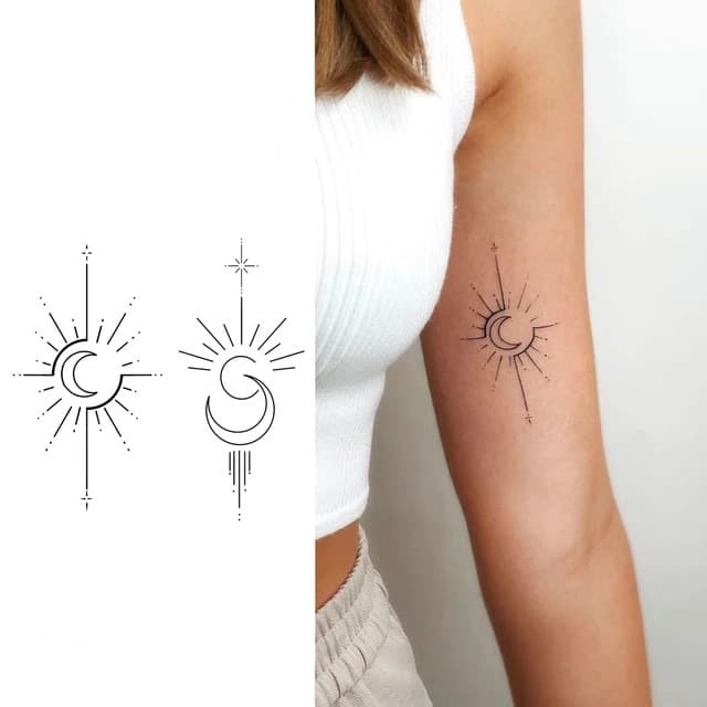 Twin celestial sun and moon pair