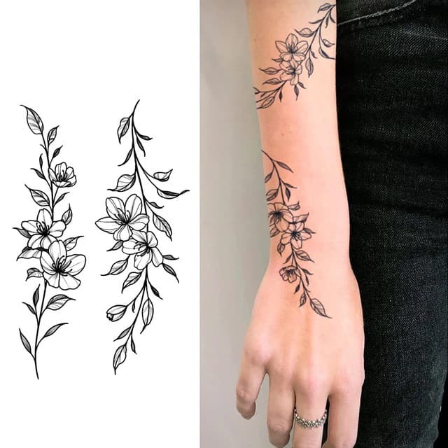 Trailing wildflower vines — view 1