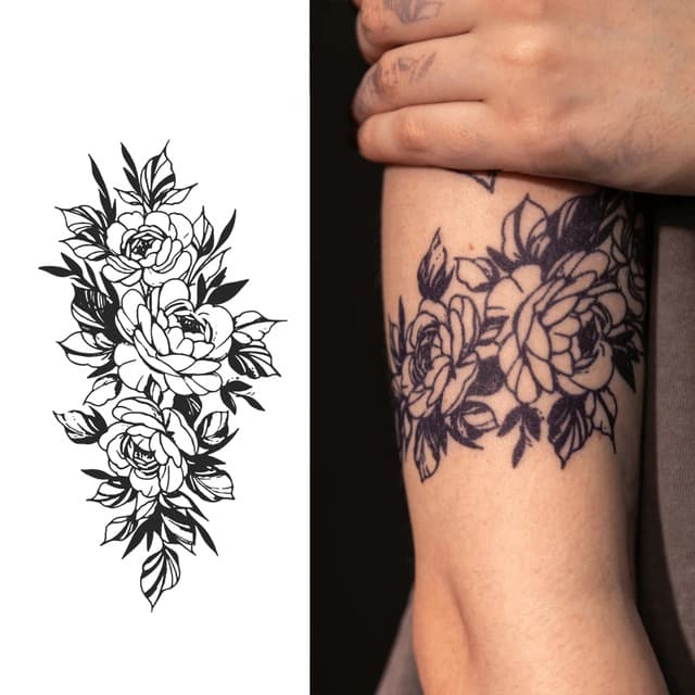 Peony cluster armband — view 1
