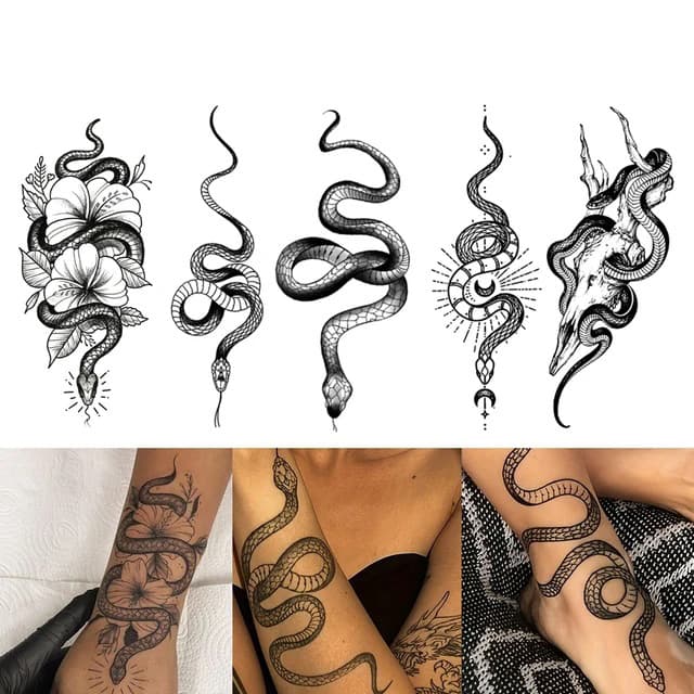 Serpent flash — five coiled snakes — view 1