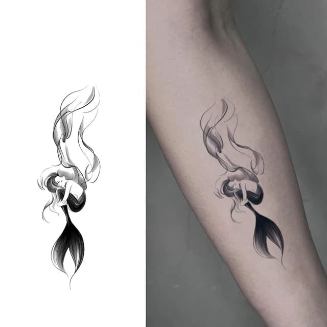 Smoke-tailed mermaid