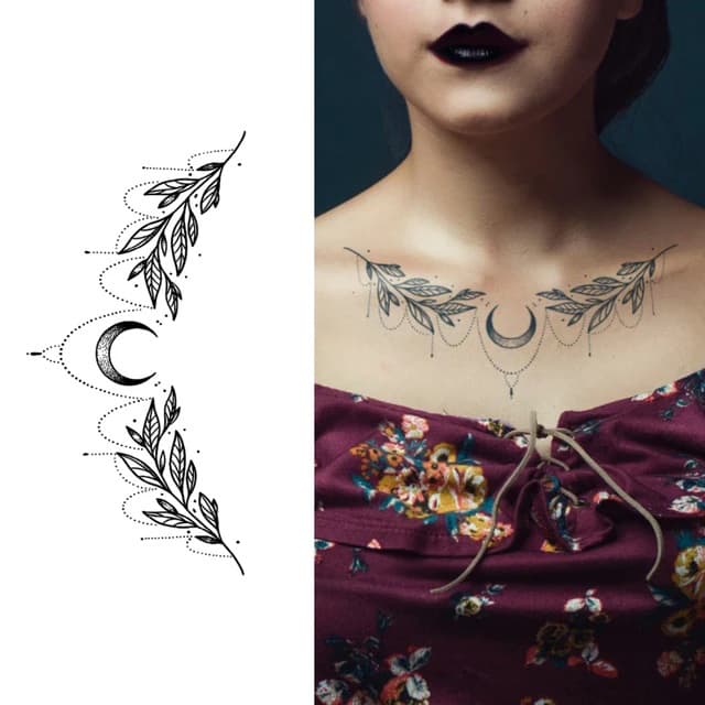Crescent moon underbust drape