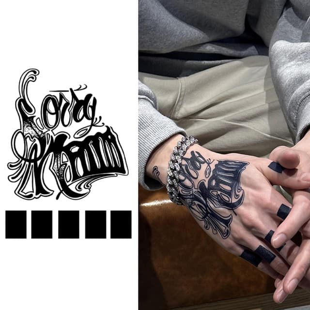 Loyalty — chicano script with knuckle bars