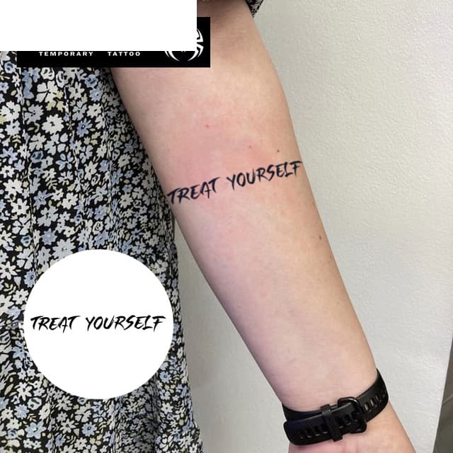 Treat yourself — bold script band