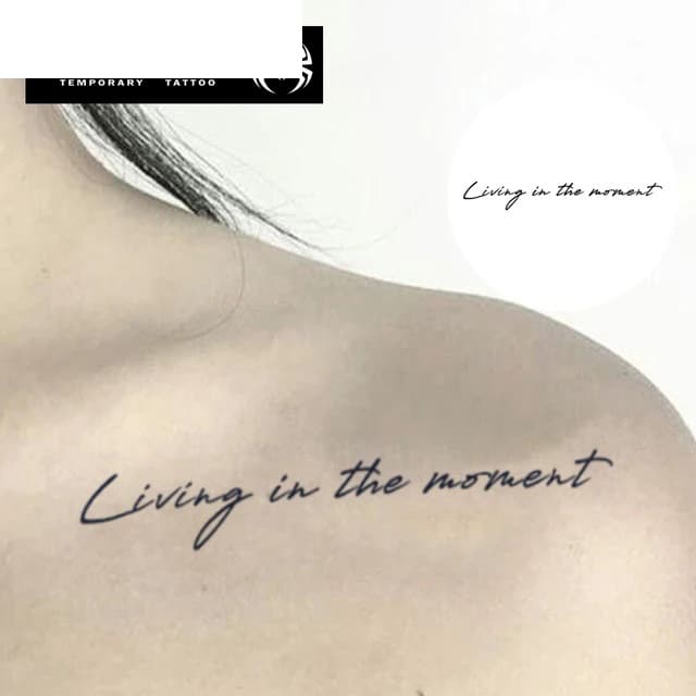 Living in the moment — script