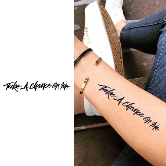 Take a chance on me — brush script