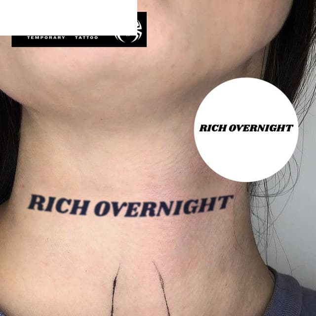 Rich overnight — bold neck line