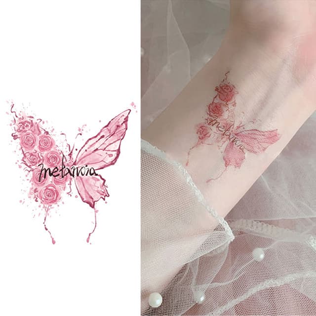 Metanoia — rose-petal butterfly