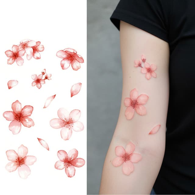 Cherry blossom petal scatter
