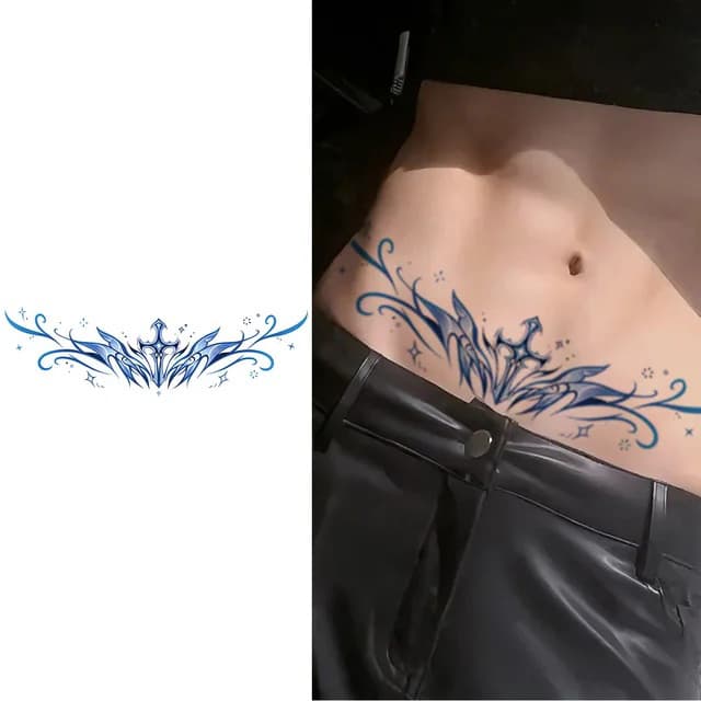 Y2K crystal-blade sternum piece