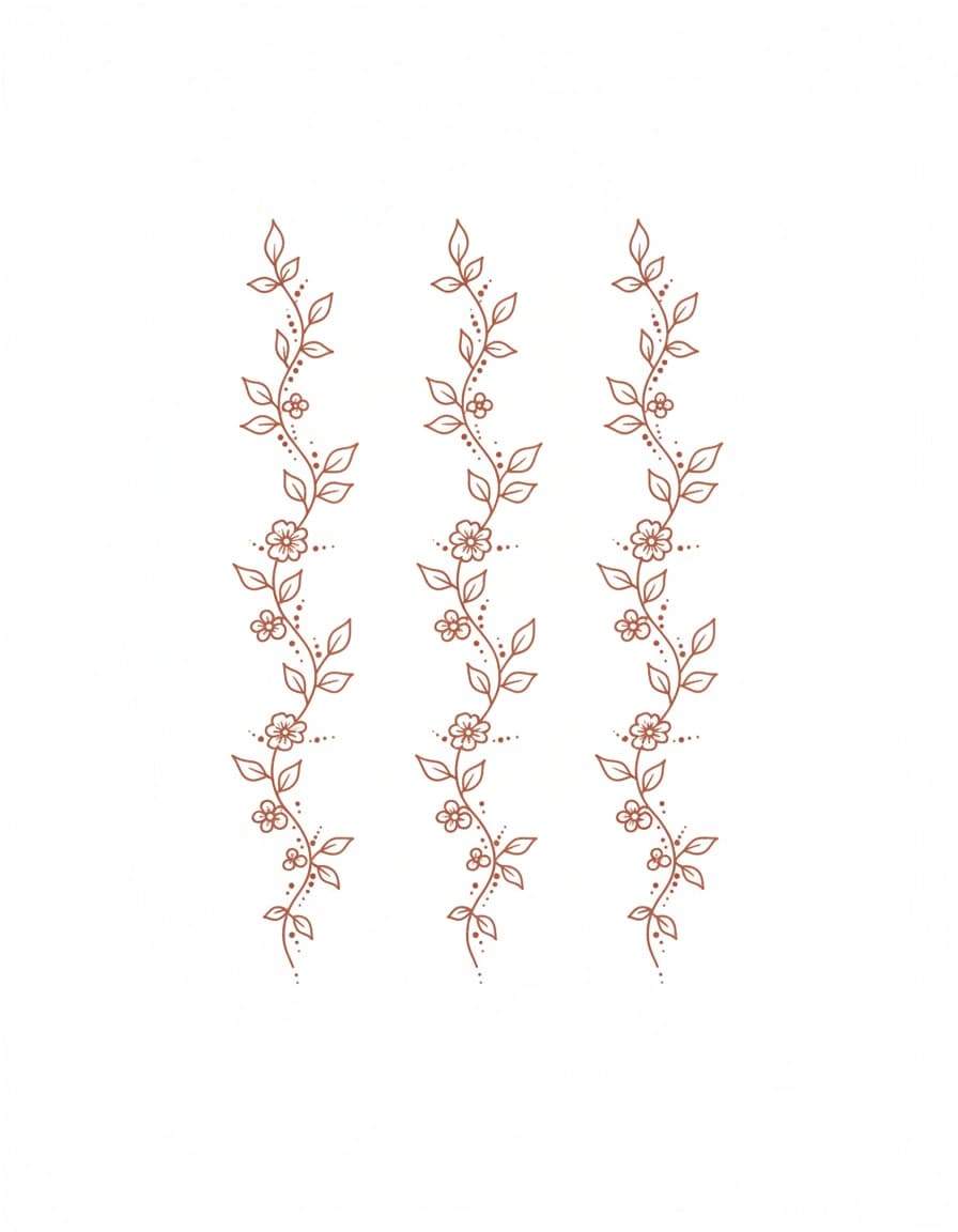 Henna-Style Finger Vines Temporary Tattoo — view 1