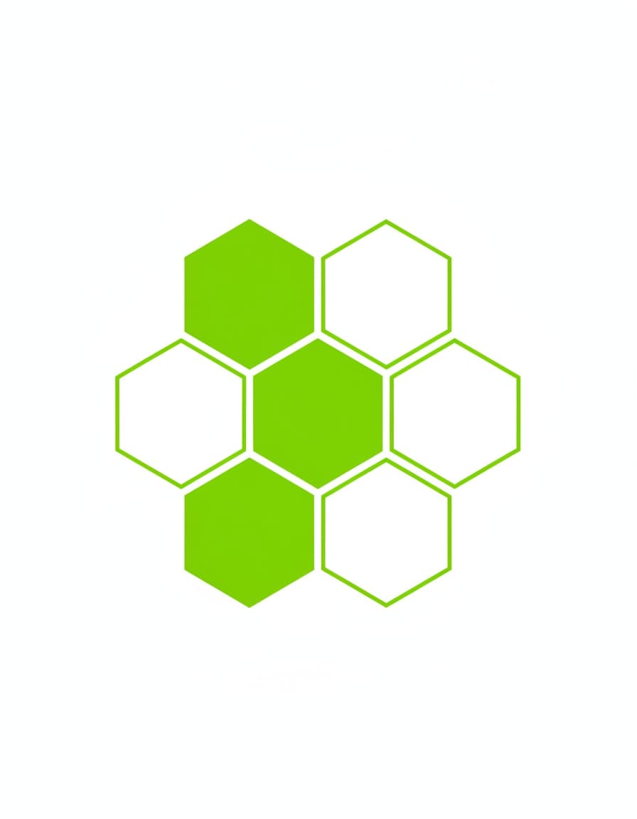 Fluo Hex Grid Temporary Tattoo — view 1
