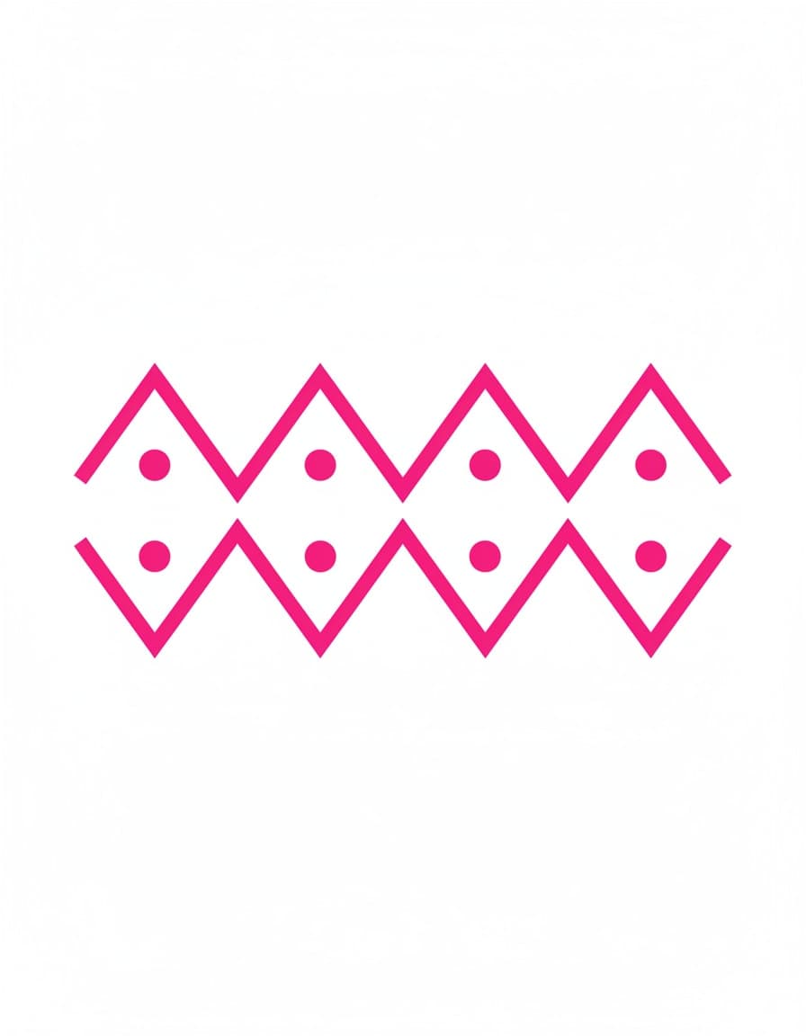 Fluo Zigzag Band Temporary Tattoo — view 1