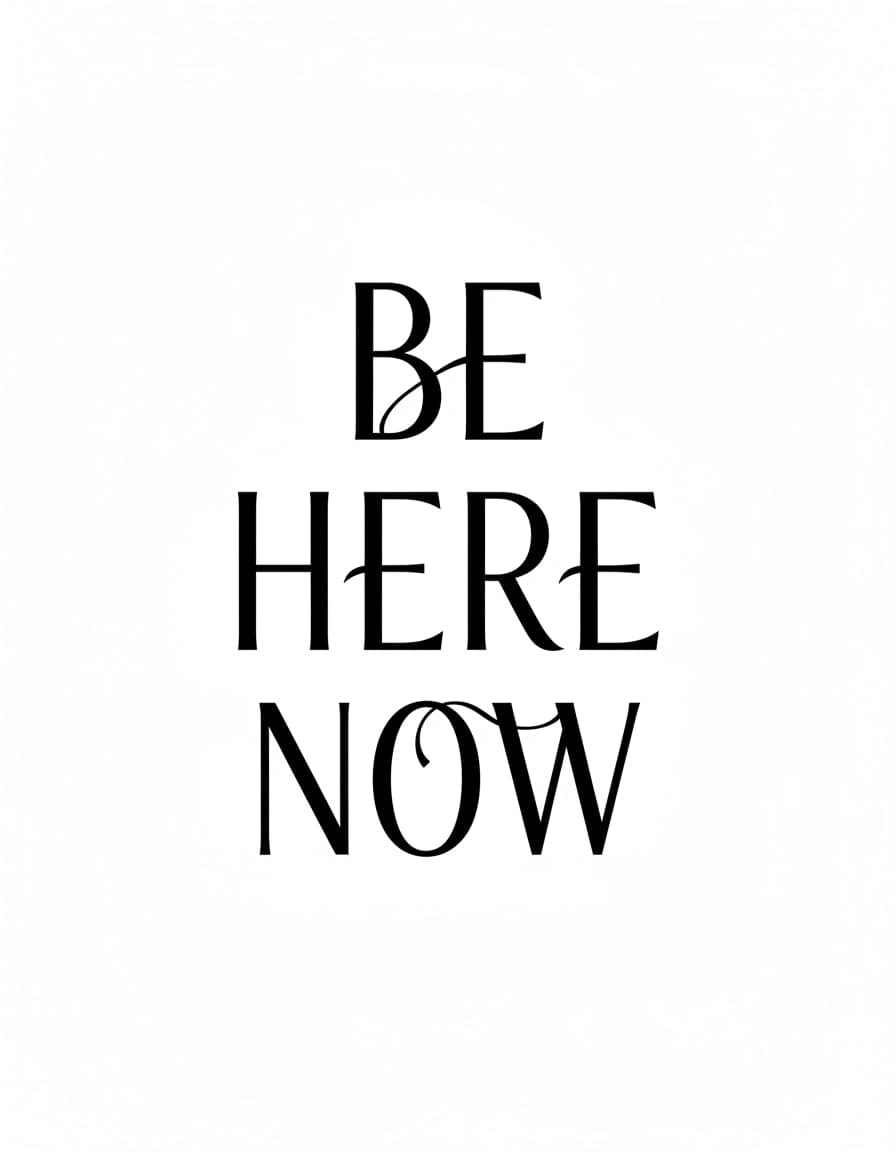 Be Here Now Stack Temporary Tattoo — view 1