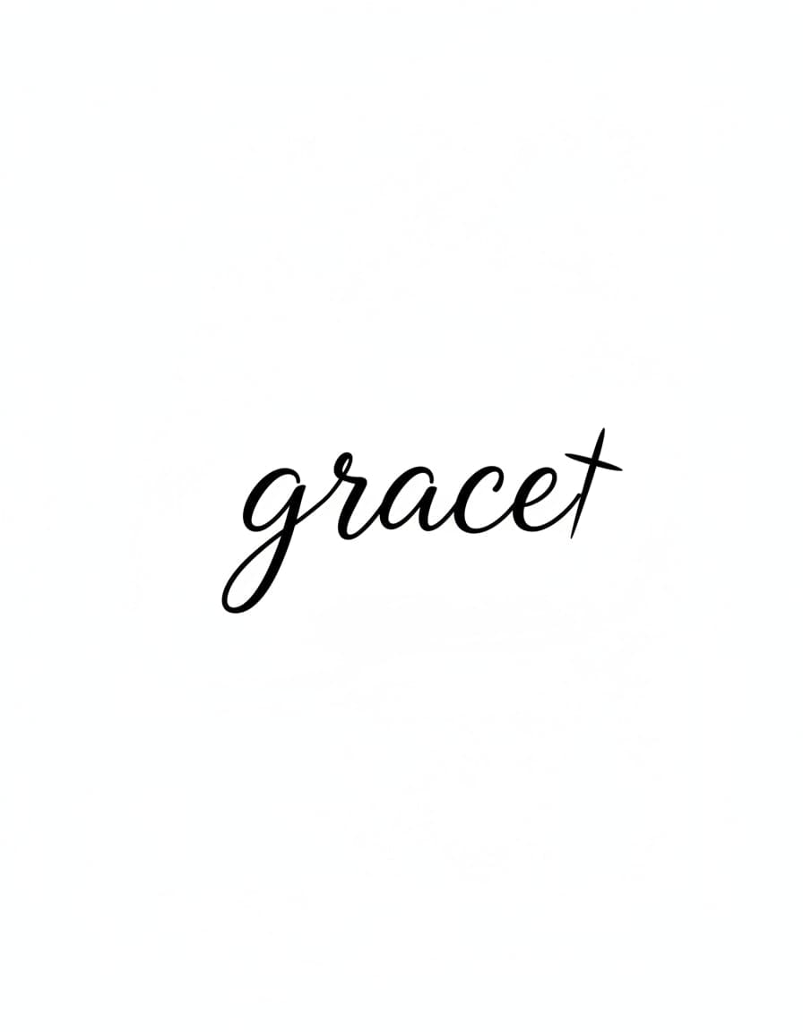 Grace Script Temporary Tattoo — view 1