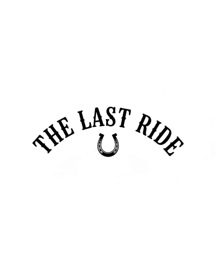 Last Ride Lettering Temporary Tattoo — view 1