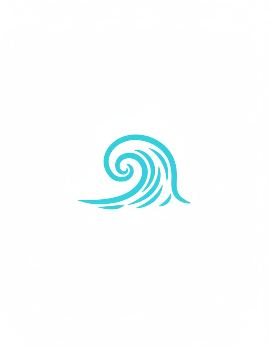 Fluo Wave Line Temporary Tattoo — view 1