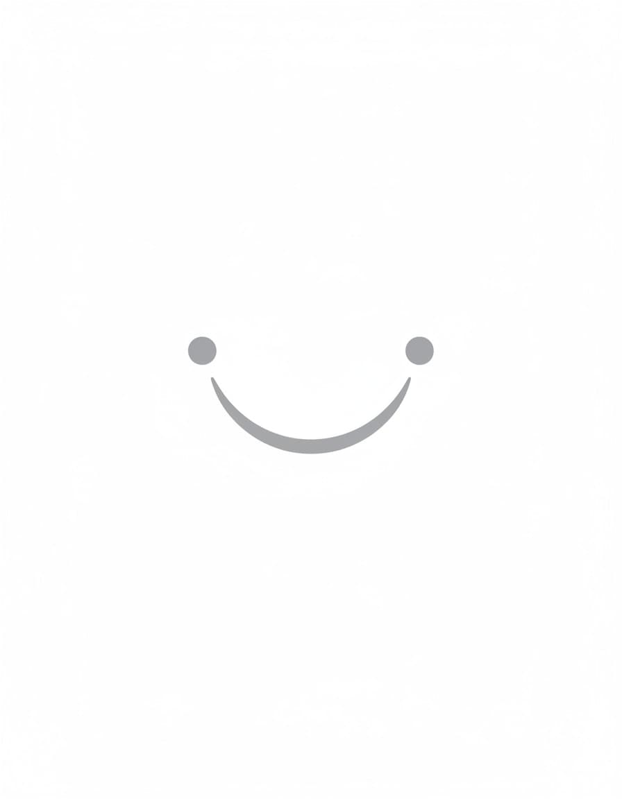 White Smile Line Temporary Tattoo — view 1