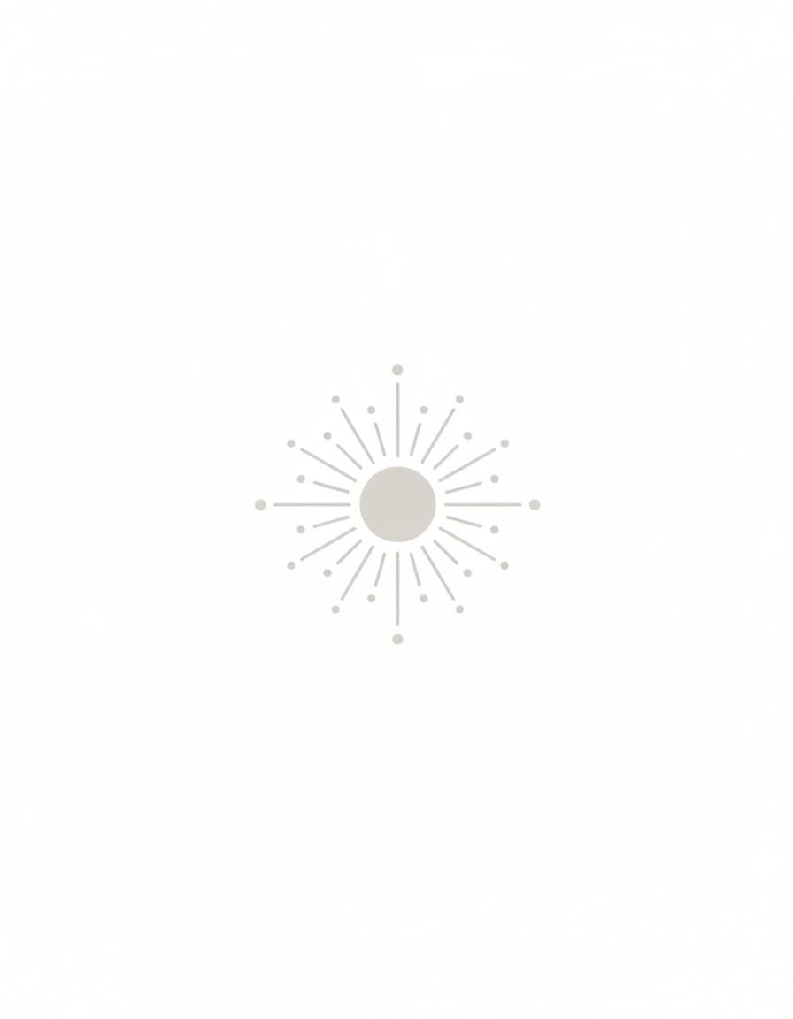 White Sun Rays Temporary Tattoo — view 1
