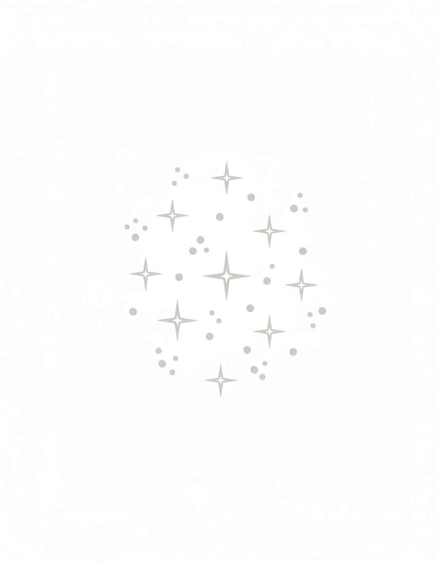 White Stars Temporary Tattoo — view 1
