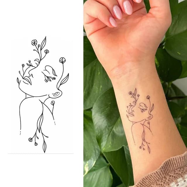Botanical face study — view 1