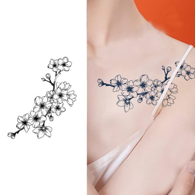 Cherry blossom branch — view 1