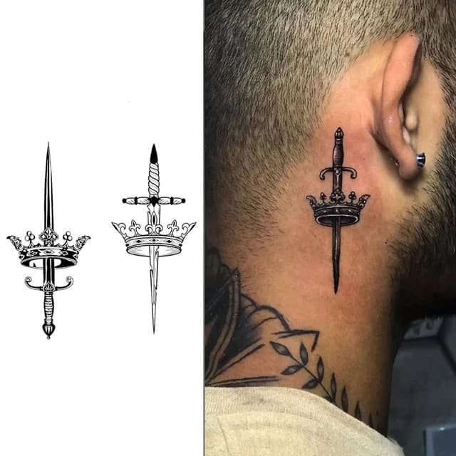 Dagger and crown — view 1