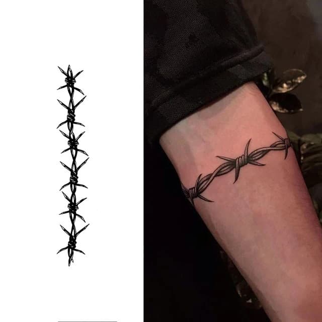 Barbed wire armband — view 1