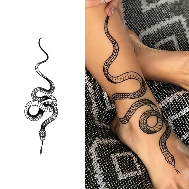 Foot-wrapping serpent — view 1